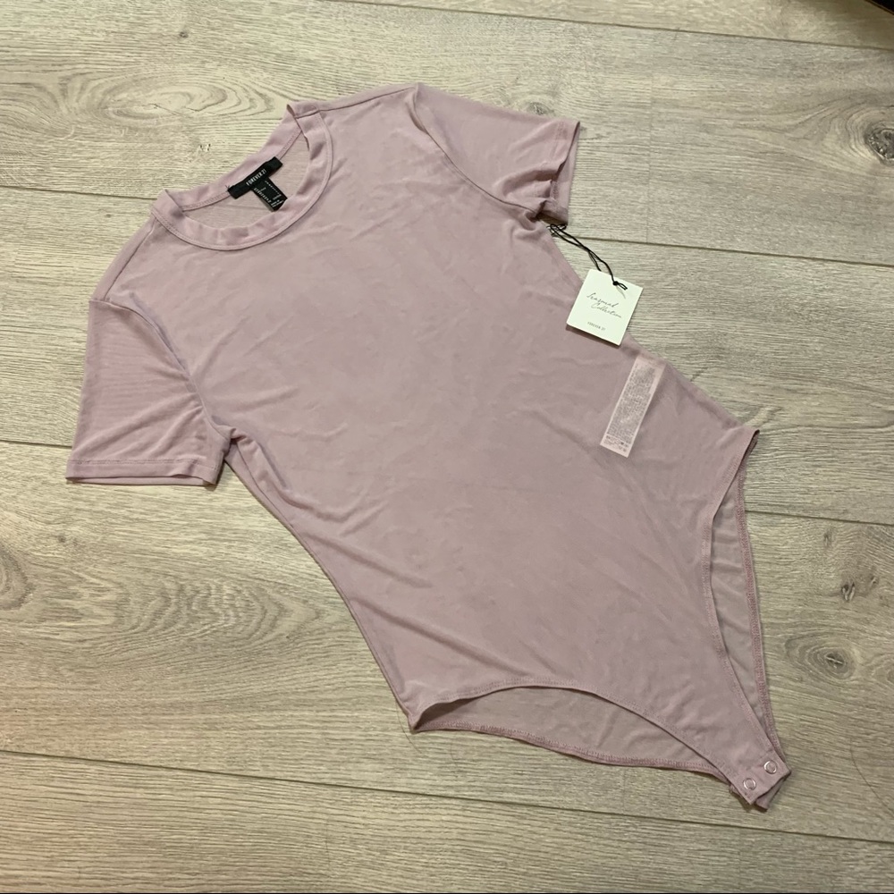 [NWT] 💕Dusty Pink Mesh Bodysuit